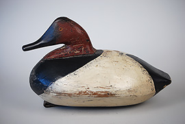 Big, fat canvasback by Walter Sellers of Lancaster County, PA and used on the Susquehanna River. A terrific piece of folk art.