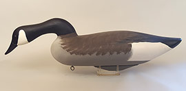 Hissing Canada goose by Charlie Joiner of Chestertown, MD, signed and dated 1982