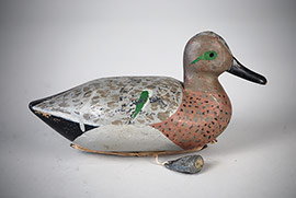 Green-winged teal by an unknown Long Island maker