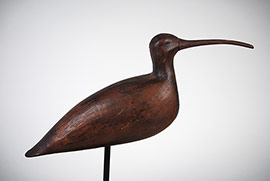 Late 19th century curlew by Joe King of Tuckerton, New Jersey with the original bill.