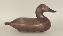 Henry Lockard canvasback hen decoy, ca. 1915