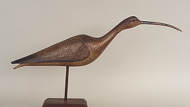 Long-billed curlew by Cameron McIntyre of New Church, Virginia, ca. 2000. Wonderful form!