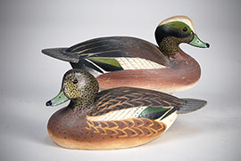 Pair of mini wigeons by the Ward brothers of Crisfield, Maryland.