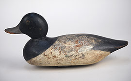 Standard grade Painted Eye bluebill by the Mason decoy factory, ca. 1910