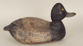 Bluebill by the Ward brothers of Crisfield, Maryland, ca. 1930. Cheeky, bulbous head with nicely carved wings. Great early bird! 
